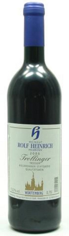 Heilbronner Stiftsberg Trollinger QbA Trocken 0,75 Ltr.