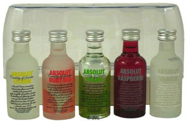 Absolut Vodka Five Pack 5 x 0,05 Ltr 40% wodka