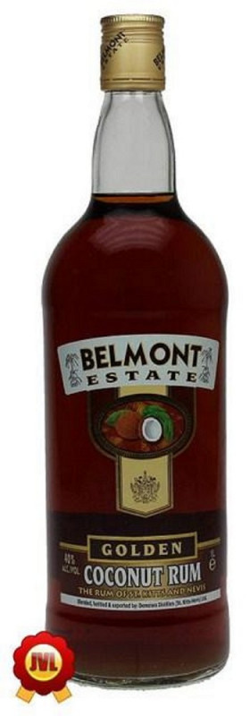 Belmont Estate Golden Coconut Rum 1 Ltr 40%