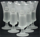 6 J�germeister Gl�ser satiniert 4cl