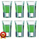 6 HOT SHOT Stamper Gl�ser od. Schnapsglas 3,4 cl