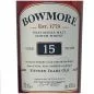 Preview: Bowmore 15 Jahre 0,7 L 43%vol