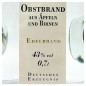 Preview: Ziegler Obstbrand Obstler 0,7 L 43%vol Preview: Ziegler Obstbrand Obstler 0,7 L 43%vol