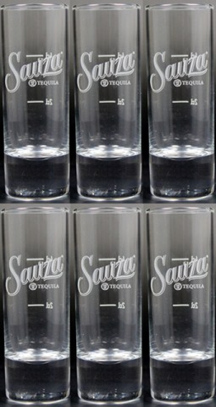 6 Sauza Tequila Gläser von Rastal