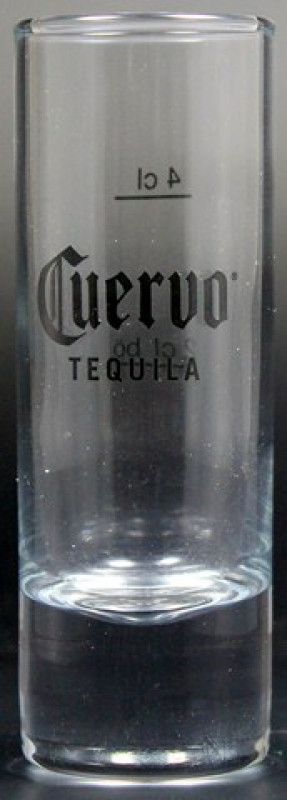 Cuervo Tequila Glas Stamper mit Eichung
