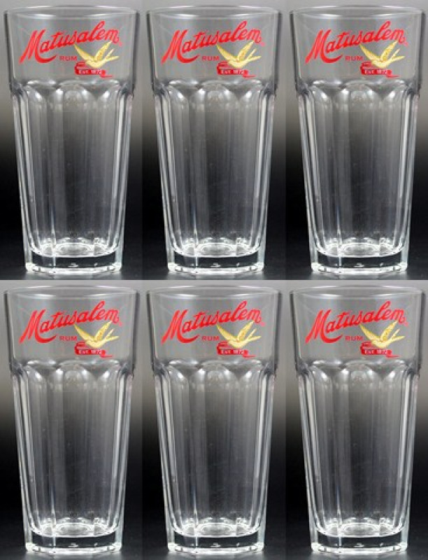 6 Ron Matusalem Longdrinkgläser 36,5 cl