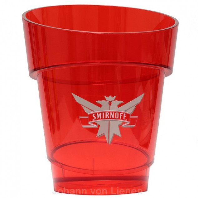 Image of Smirnoff Eisbox Eiswürfelbehälter rot