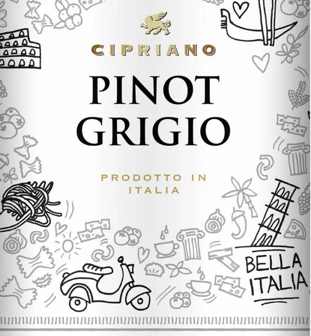 Cipriano Pinot Grigio IGT 0,75 L 12,5 % vol