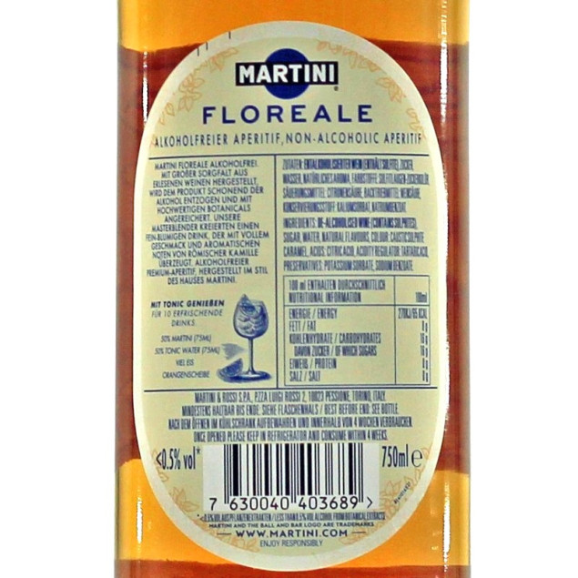Martini Floreale Aperitif alkoholfrei 0,75 L