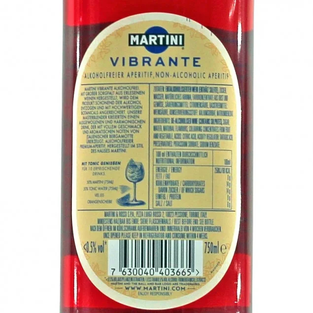 Martini Vibrante Aperitif alkoholfrei 0,75 L