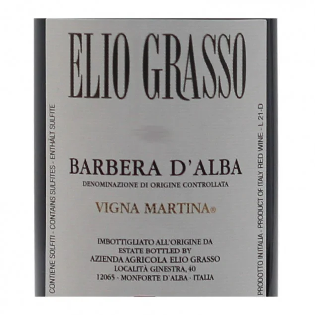 Elio Grasso Barbera d'Alba 0,75 L 15% vol