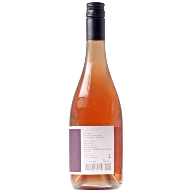 Diehl Secco Rose eins zu eins 0,75 L 12% vol