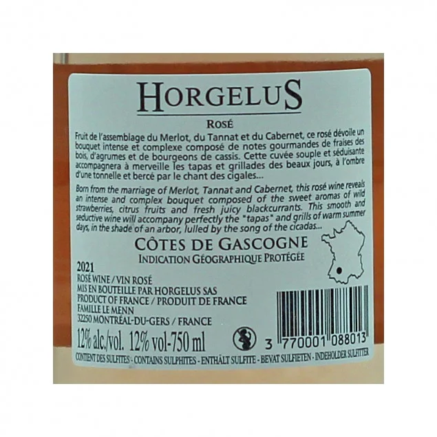 Domaine Horgelus Rose 0,75 L 11,5% vol