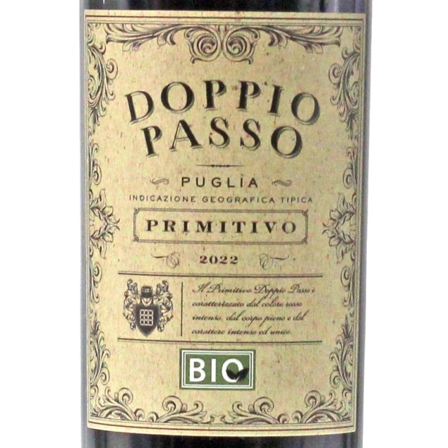 Doppio Passo Primitivo Puglia BIO 0,75 L 13% vol