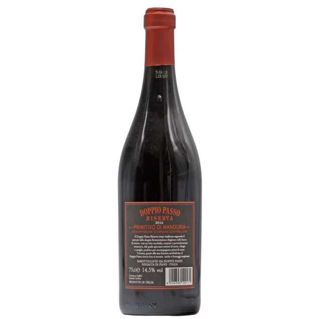 Doppio Passo Riserva Primitivo di Manduria 0,75 L 14,5% vol