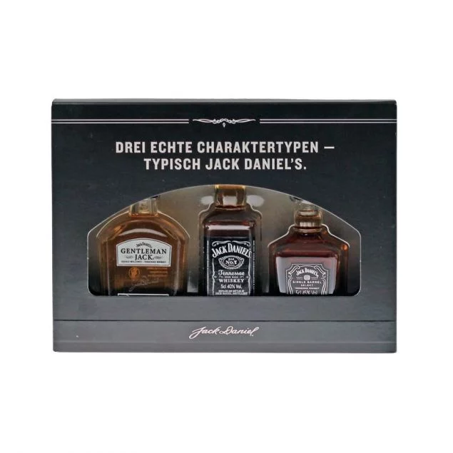 Jack Daniels Miniaturen Geschenkset 3 x 0,05 L 40% - 45% vol