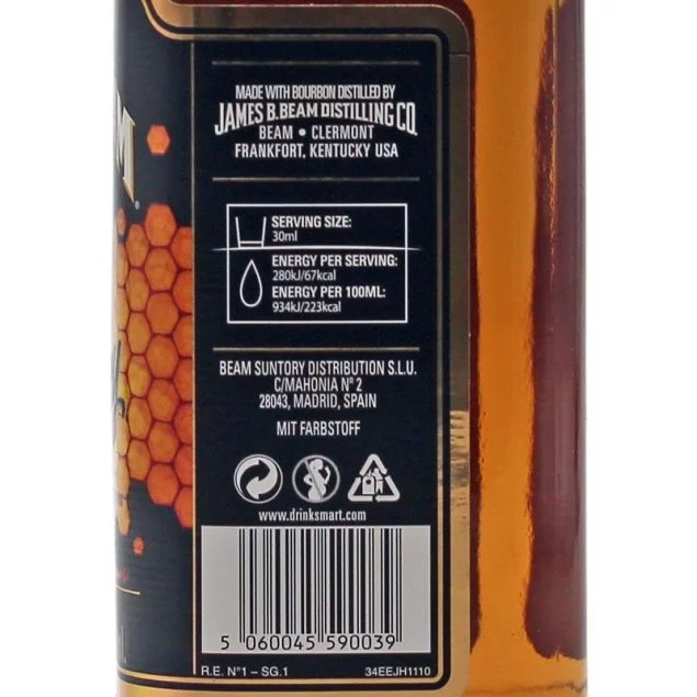 Jim Beam Honey Whisky Honig Likör 0,7 L 32,5% vol