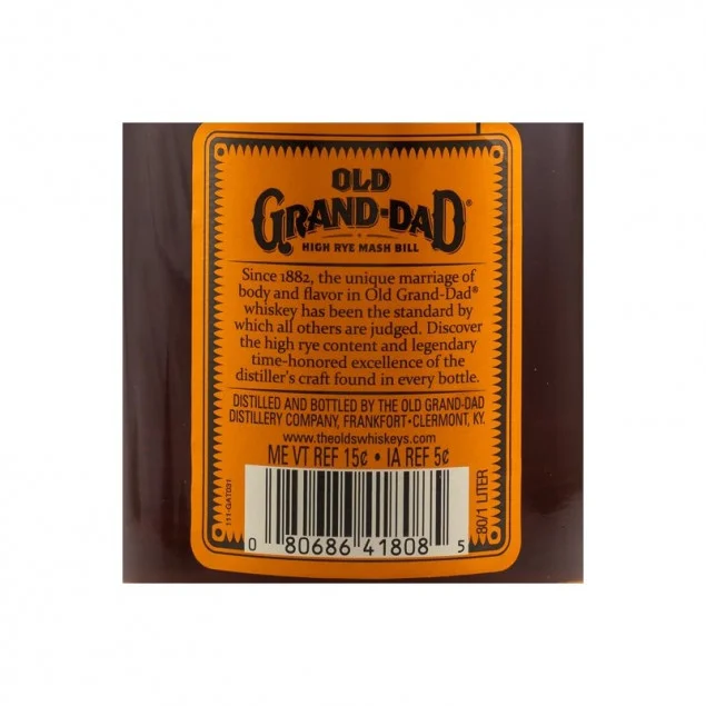 Old Grand Dad Bourbon Whiskey 1 L 40% vol