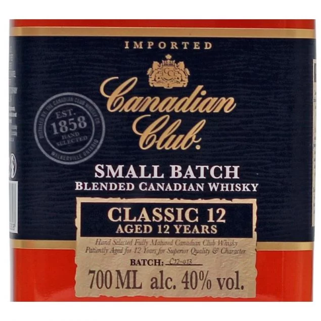 Canadian Club Classic 12 Jahre 0,7 L 40% vol