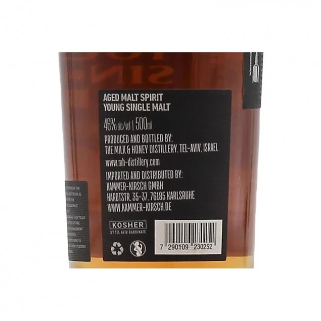 Milk & Honey Young Single Malt 0,5 L 46% vol