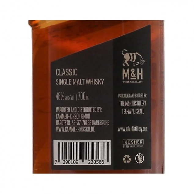 Milk & Honey Classic Single Malt 0,7 L 46% vol