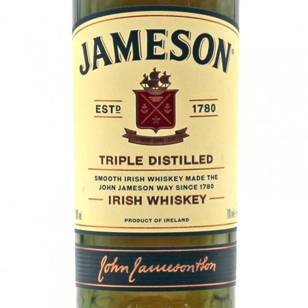 Jameson Triple Distilled Irish Whiskey 0,7 L 40% vol