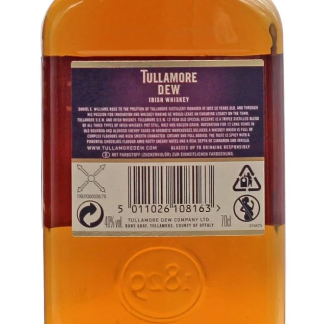 Tullamore Dew 12 Jahre 0,7 L 40% vol