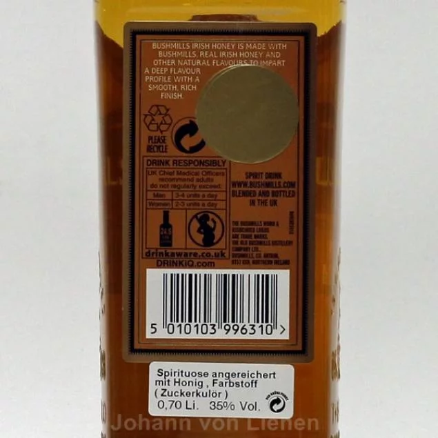 Bushmills Irish Honey 0,7 L 35%vol