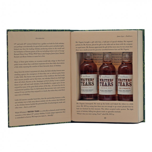 Image of Writers Tears Whiskey Miniaturenbuch 3x 0,05 L 40% vol