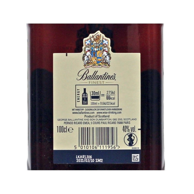 Ballantines Finest 1 L 40% vol