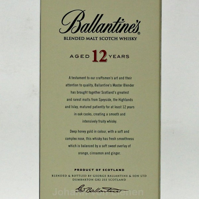 Ballantines 12 Years Blended Malt 0,7 L 40%vol