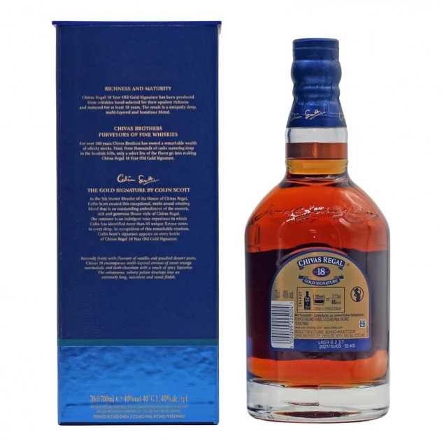 Chivas Regal 18 Jahre Blended Scotch Whisky 0,7 L 40% vol