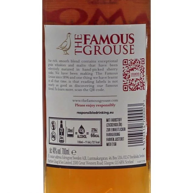 The Famous Grouse Whisky 0,7 L 40% vol