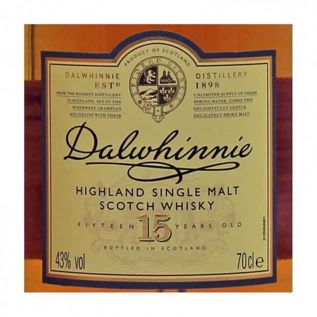 Dalwhinnie 15 Jahre 0,7 L 43% vol