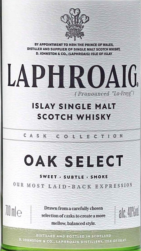 Laphroaig Whisky Oak Select 0,7 L 40% vol
