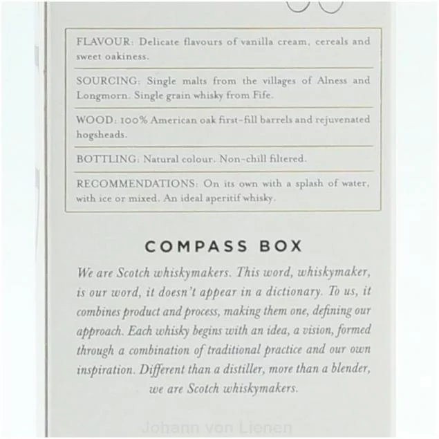 Compass Box Asyla 0,7 L 40%vol