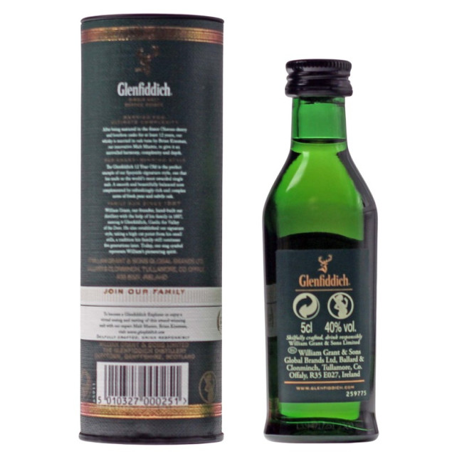 Glenfiddich 12 Jahre 0,05 L 40%vol