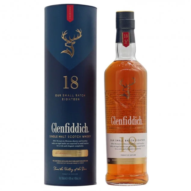 Glenfiddich Single Malt Scotch Whisky 18 Jahre 0,7 L 40% vol