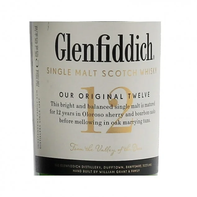 Glenfiddich 12 Jahre 0,7 L 40%vol