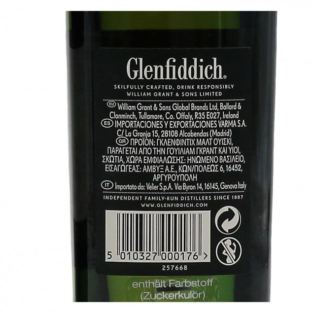 Glenfiddich 12 Jahre 0,7 L 40%vol