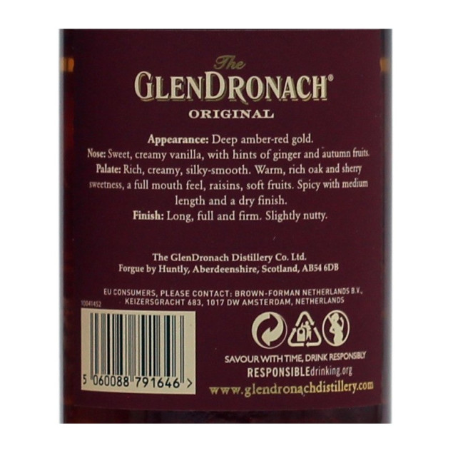 Glendronach 12 Jahre 0,7 L 43% vol