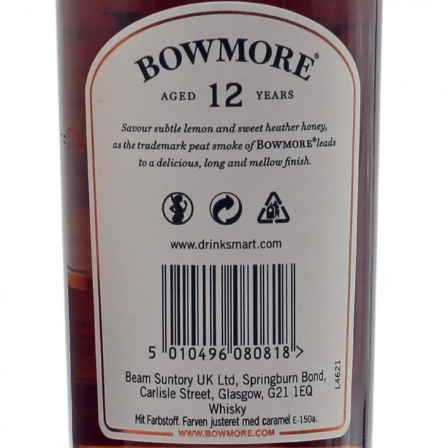 Bowmore 12 Jahre Years 0,7 L 40%