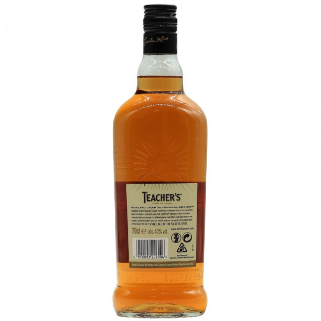 Teacher's Highland Cream Blended Scotch Whisky 0,7 L 40% vol