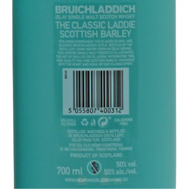 Bruichladdich The Classic Laddie Scottish Barley 0,7 L 50%