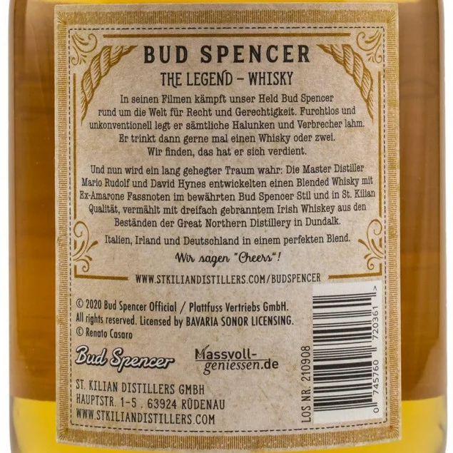 Bud Spencer The Legend Whisky 0,7 L 46% vol