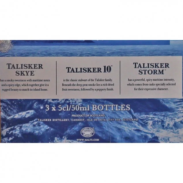 Talisker Miniaturen Collection 3 x 0,05 L 45,8% vol