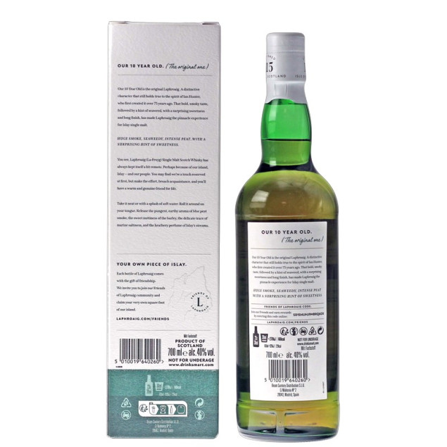 Laphroaig Whisky 10 Jahre 0,7 L 40% vol