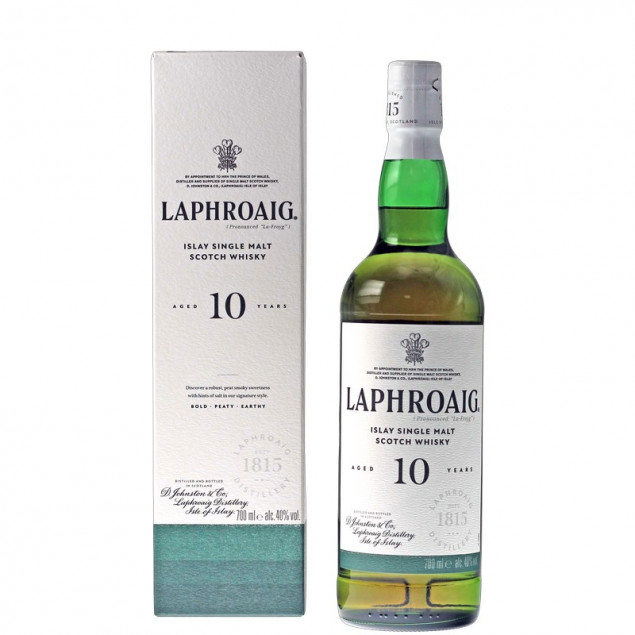 Image of Laphroaig 10 Jahre Islay Whisky 40% 0,7l (61,29 &euro; pro 1 l)