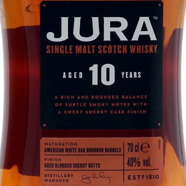 Isle of Jura 10 Jahre 0,7 L 40%vol