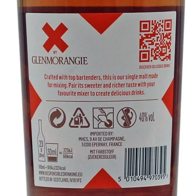 Glenmorangie X Single Malt Scotch Whisky 0,7 L 40% vol